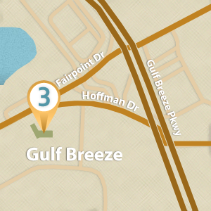 Map of Gulf Breeze Location